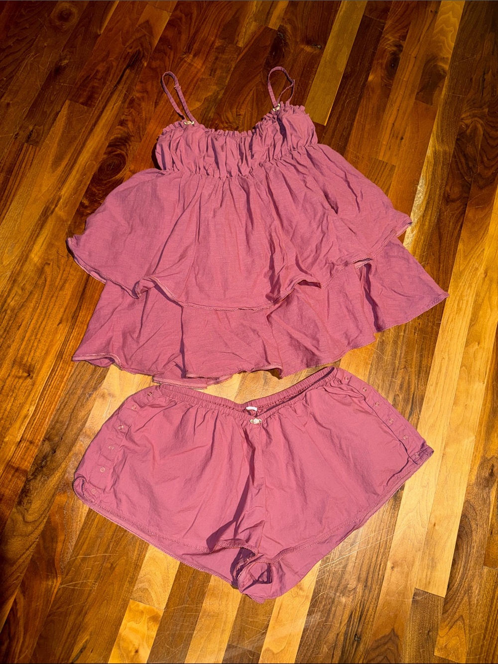 POPFLEX Wildest Dreams Babydoll Dress - Berry Sleepy Medium